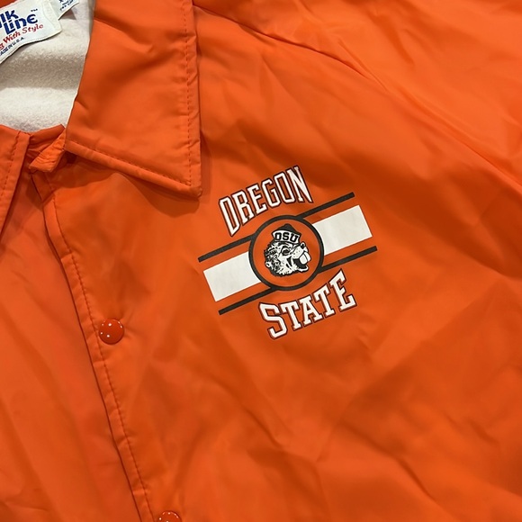 Vintagee Chalk Line Snap Up Jacket- Oregon State Beavers - Picture 2 of 5